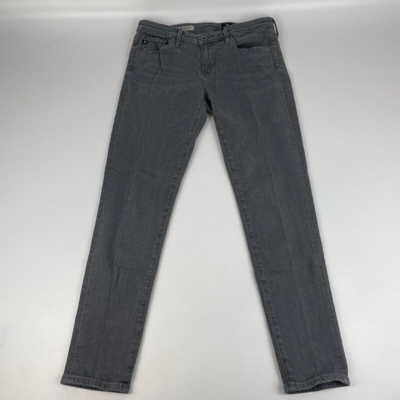 AG Adriano Goldschmied Womens Size 28R The Stevie Ankle Gray Stretch Made in USA - Picture 1 of 8